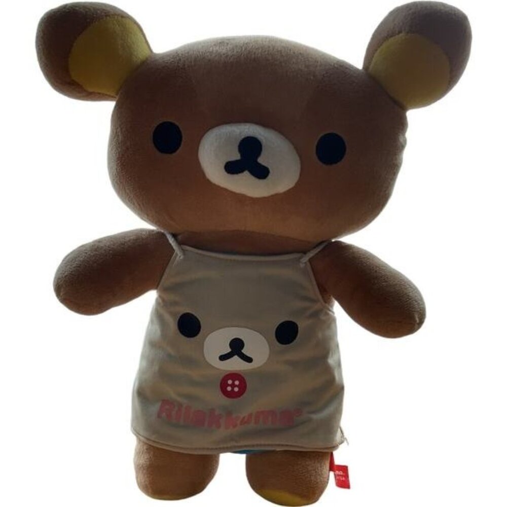 16” Rilakkuma with Reversible Store Apron Plush Rilakkuma Store Fukuoka Parco